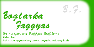 boglarka faggyas business card